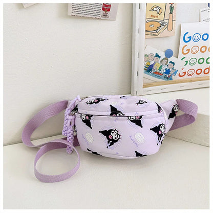 Bolso de pecho Sanrio Kuromi, bandolera de Cinnamoroll, bolso de hombro, riñonera, monedero My Melody Hello Kitty, regalo para niña