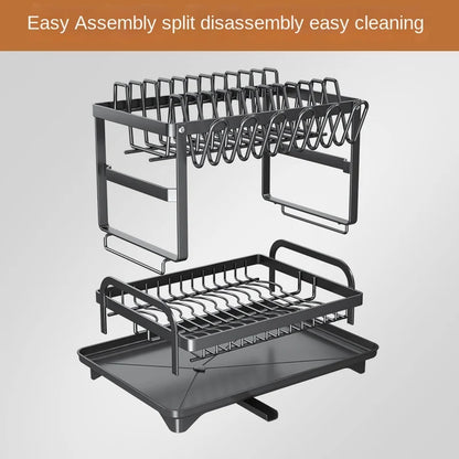 Estante de almacenamiento de cocina de acero inoxidable, caja de almacenamiento de cuencos y platos, escurridor, estante de almacenamiento doméstico multifuncional para cuencos, pl