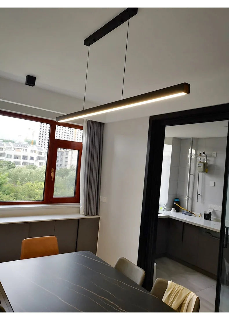 Lámpara de araña para comedor, lámpara nórdica moderna para mesa de comedor, lámpara de bar, luces para restaurante, luces de cocina, lámparas LED de tira para oficina.