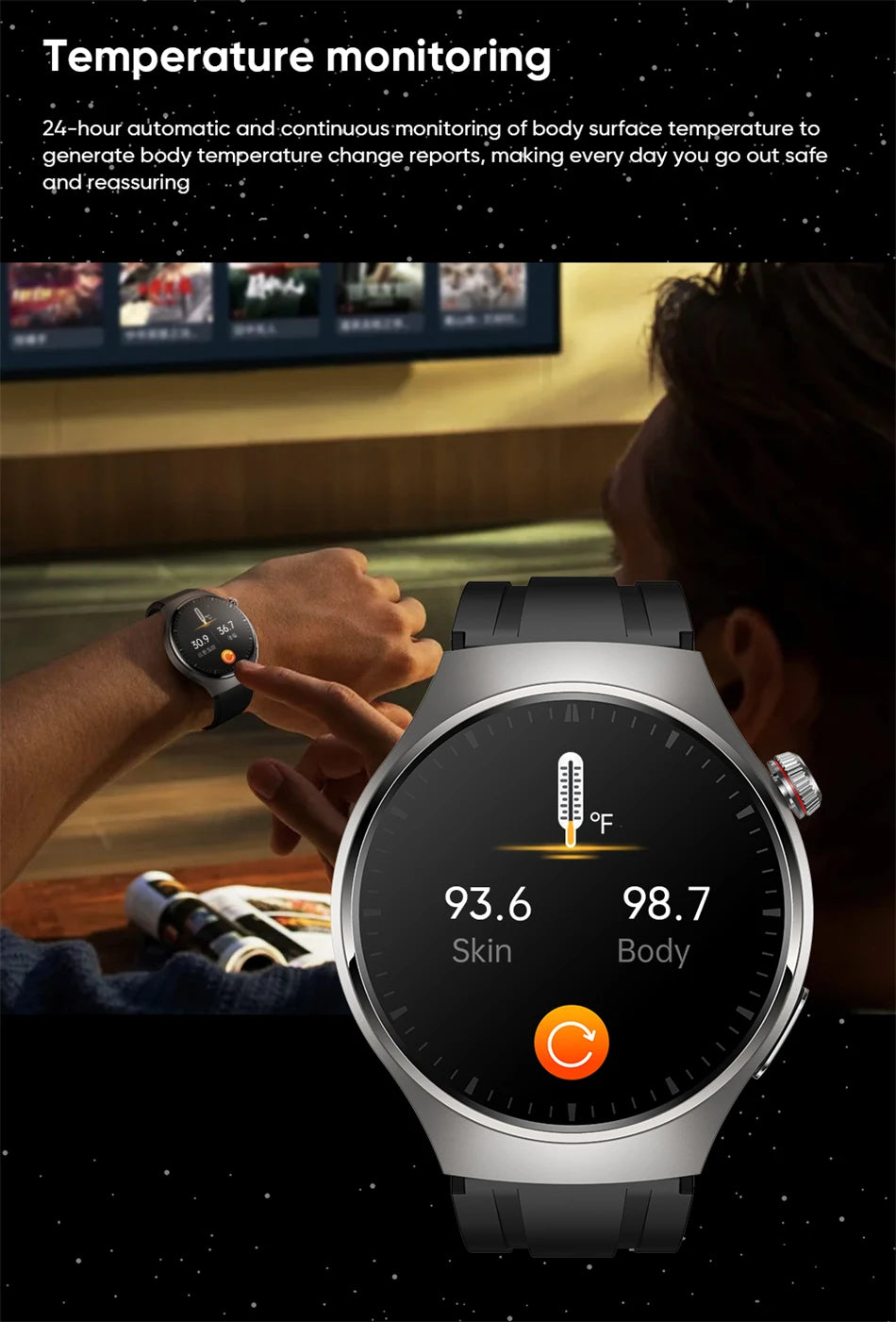 LIGE - Reloj inteligente para hombre Xiaomi ECG+PPG, resistente al agua, con Bluetooth, llamadas, Android IOS, monitor de salud, pantalla AMOLED HD
