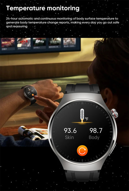 LIGE - Reloj inteligente para hombre Xiaomi ECG+PPG, resistente al agua, con Bluetooth, llamadas, Android IOS, monitor de salud, pantalla AMOLED HD