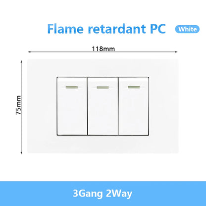 Enchufe de pared USB inteligente tipo C de 20 W con carga rápida para Italia, Chile y México; panel de interruptor de luz eléctrico de Brasil con toma USB-C universal.