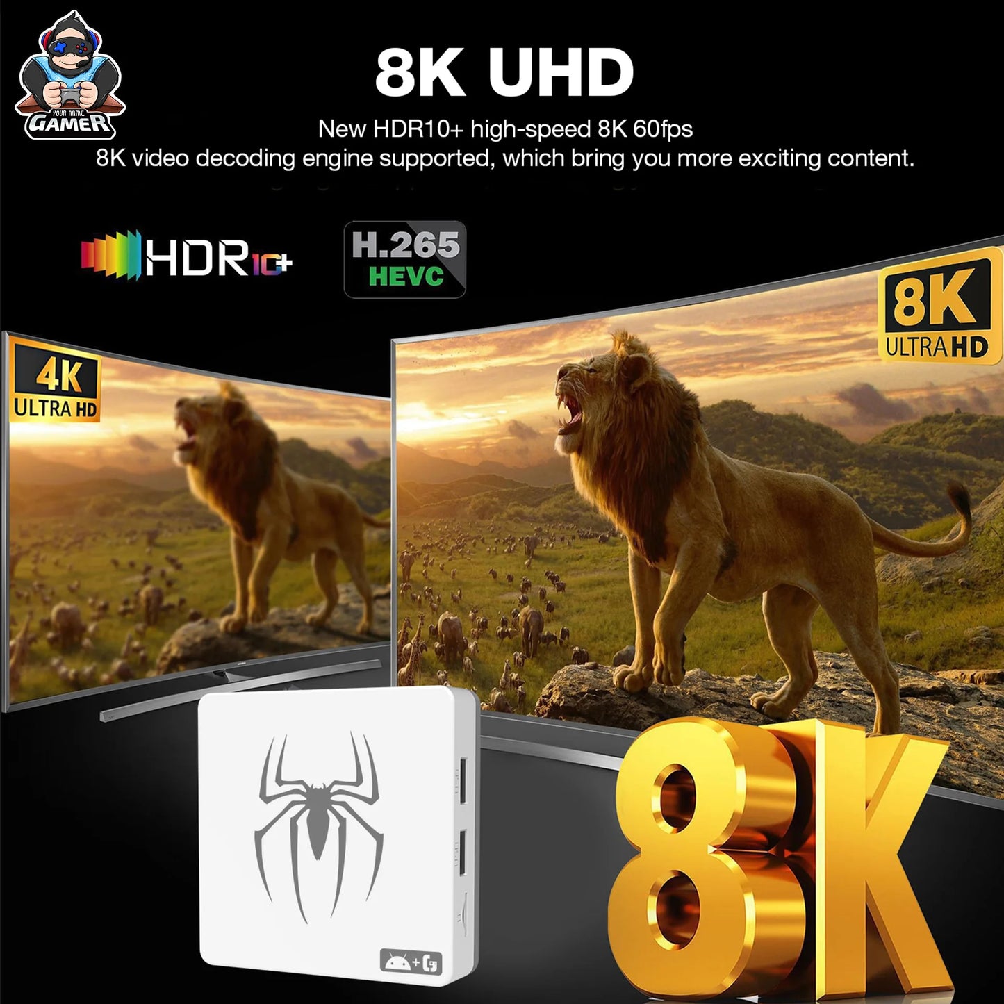 Consolas de videojuegos 3D G7 8K 2025, 64 GB, 2,4 G, mando inalámbrico, Android 14, consola de juegos clásica retro, más de 25.000 juegos