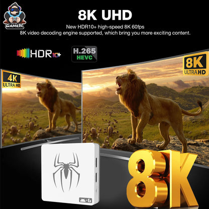 Consolas de videojuegos 3D G7 8K 2025, 64 GB, 2,4 G, mando inalámbrico, Android 14, consola de juegos clásica retro, más de 25.000 juegos