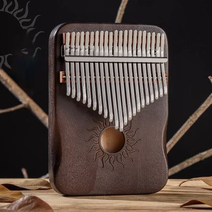 Hluru - Kalimba de arce de 21 teclas, piano de pulgar de 17 teclas, piano de dedo portátil para principiantes, regalo Mbira para niños y adultos