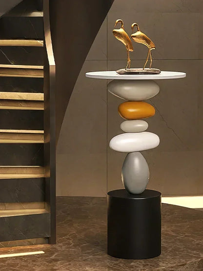 Decoración del hogar, arte creativo, estatua, mesa auxiliar, decoración de piso, estilo simple, sala de estar, adorno de piso grande, mesa de centro pequeña, mesa de té