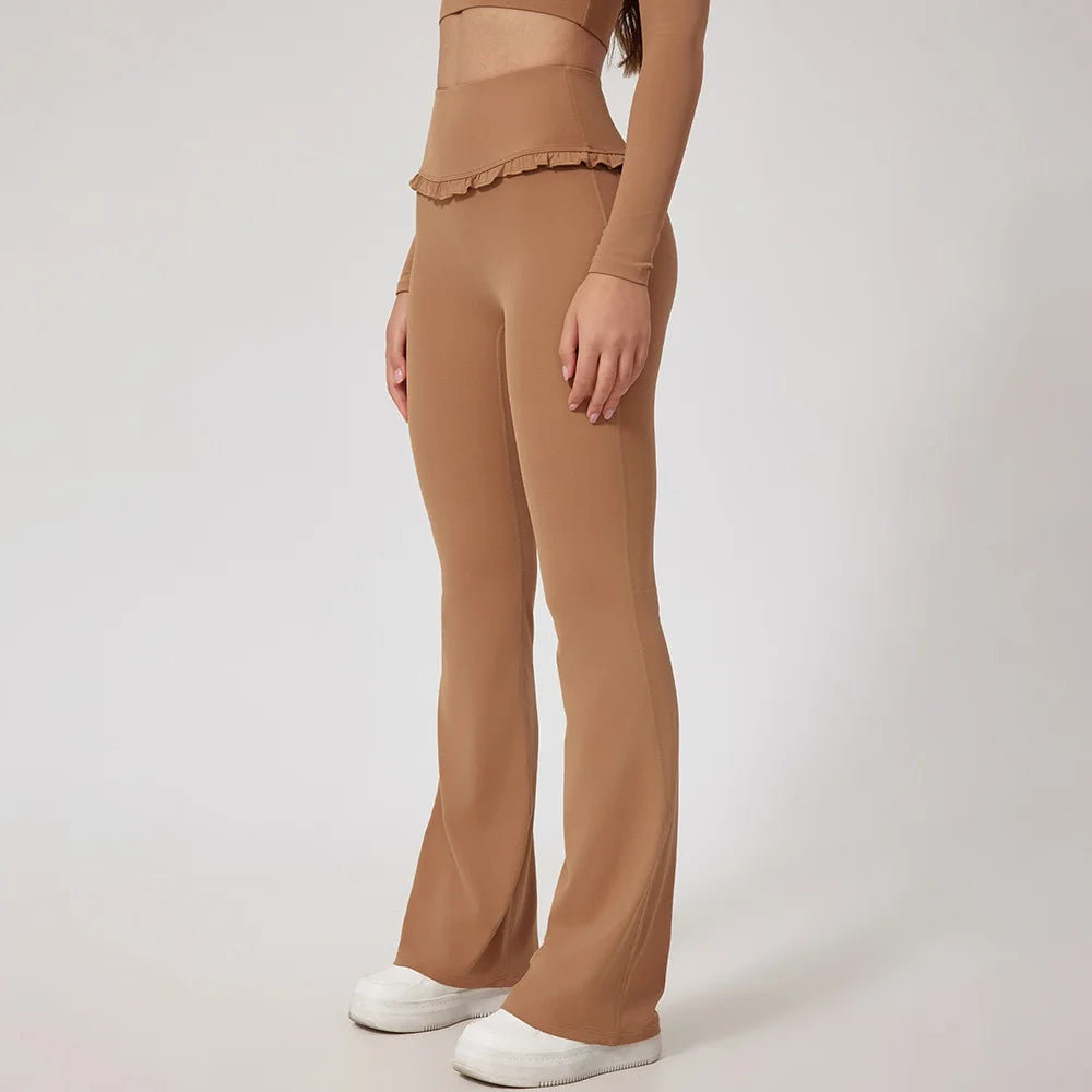 Pantalones deportivos rosas para mujer Cloud Hide Leisure, ideales para entrenamiento en casa, yoga, gimnasio, fitness, correr, con cintura alta y estilo urbano.