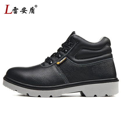 2025 New Men's Steel Toe Anti-smash Anti-puncture Waterproof Wear-resistant Safety Shoes with Steel Plate