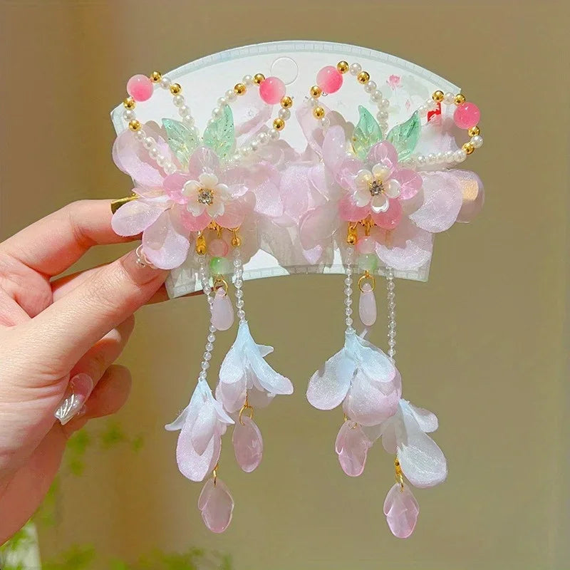 Accesorios para niños, accesorios para el cabello de fiesta de princesas, regalo cultural infantil, accesorios para el cabello de niña, horquillas y pinzas para el cabello