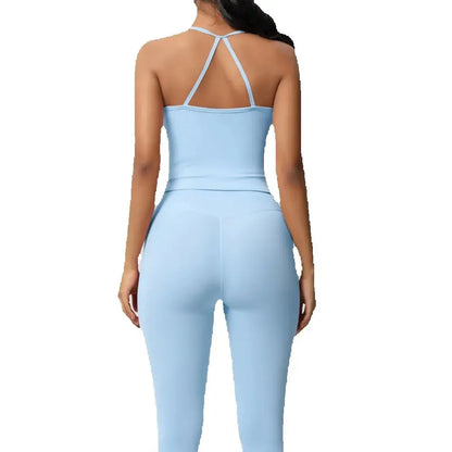 Conjunto de Ropa de Yoga para Mujer, Traje Deportivo, Ropa de Entrenamiento, Chaleco Deportivo sin Mangas, Conjunto de Gimnasio, Mono de Entrenamiento, Ropa Interior Deportiva, Ropa Deportiva