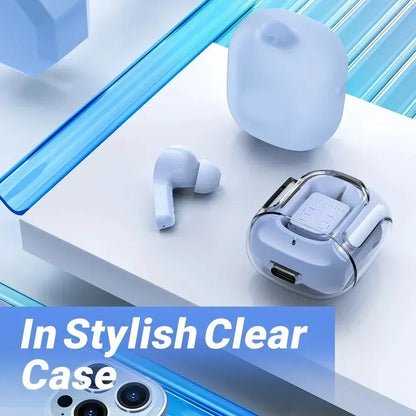 Auriculares inalámbricos Bluetooth T2 originales, transparentes, HIFI, con pantalla digital LED y sonido estéreo para Xiaomi.