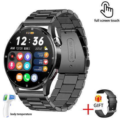 FOXBOX Watch GT3 Pro Reloj inteligente con pantalla AMOLED para hombre, esfera personalizada, respuesta a llamadas, deportivo, fitness, resistente al agua, LIGE