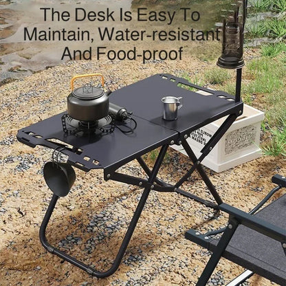 Mesa de comedor plegable multifuncional para exteriores, de aleación de aluminio, para acampar, portátil, para barbacoa, para picnic y camping.