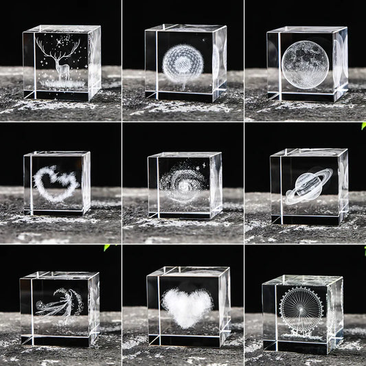 1 Decoración de Cristal, Luna, Galaxia y Otras Manualidades de Colección, Embellece el Hogar Regalos Navideños 1 Decoración de Cristal, Luna, Galaxia A