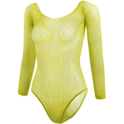 Bodys eróticos calientes, lencería sexy para mujer, diamantes de imitación para mujer, lencería sexy, medias de rejilla, trajes de cuerpo, disfraces sexys