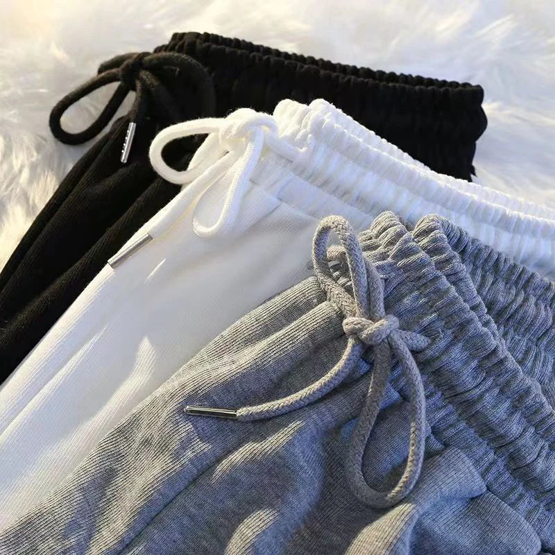 Pantalones cortos deportivos a rayas para mujer, moda coreana, minipantalones cortos casuales, pantalones cortos sencillos de verano, pantalones cortos holgados de pierna ancha para mujer, nuevos