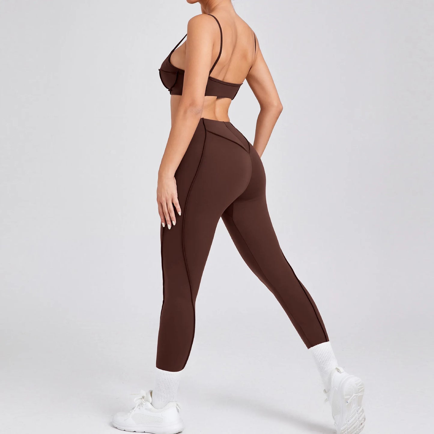 2025 New Yoga Set  2Pcs Sports Suit Women Sexy Workout Bra Suit Running Gym High Waist Legging Quick Dry Tight Yoga Clothing