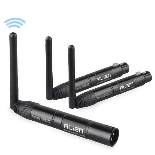 Controlador inalámbrico ALIEN DMX512, receptor y transmisor, 2,4 G, ISM, distancia de comunicación de 300 m, para escenarios, DJ, discotecas, bares y luces.