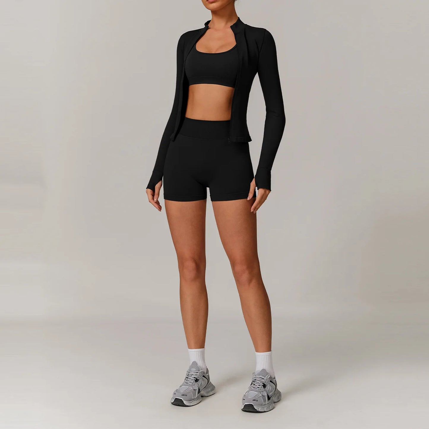 Conjunto de yoga deportivo sin costuras para mujer, 2 o 3 piezas, ropa deportiva para gimnasio, conjuntos de yoga para mujer, chándales, sujetador deportivo, leggings para gimnasio
