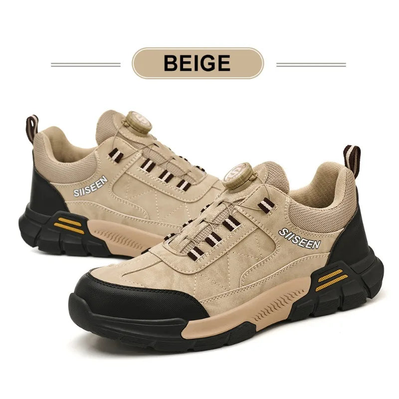 Nuevos zapatos de seguridad para hombre, zapatos de trabajo resistentes a perforaciones, calzado de protección para hombre, botas de trabajo resistentes al desgaste, botas tácticas.