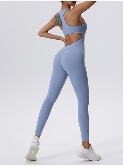 Conjunto de yoga, mono para mujer, para todas las estaciones, informal, deportivo, sin mangas, ajustado, ropa deportiva, todo en uno, mono, ropa para mujer