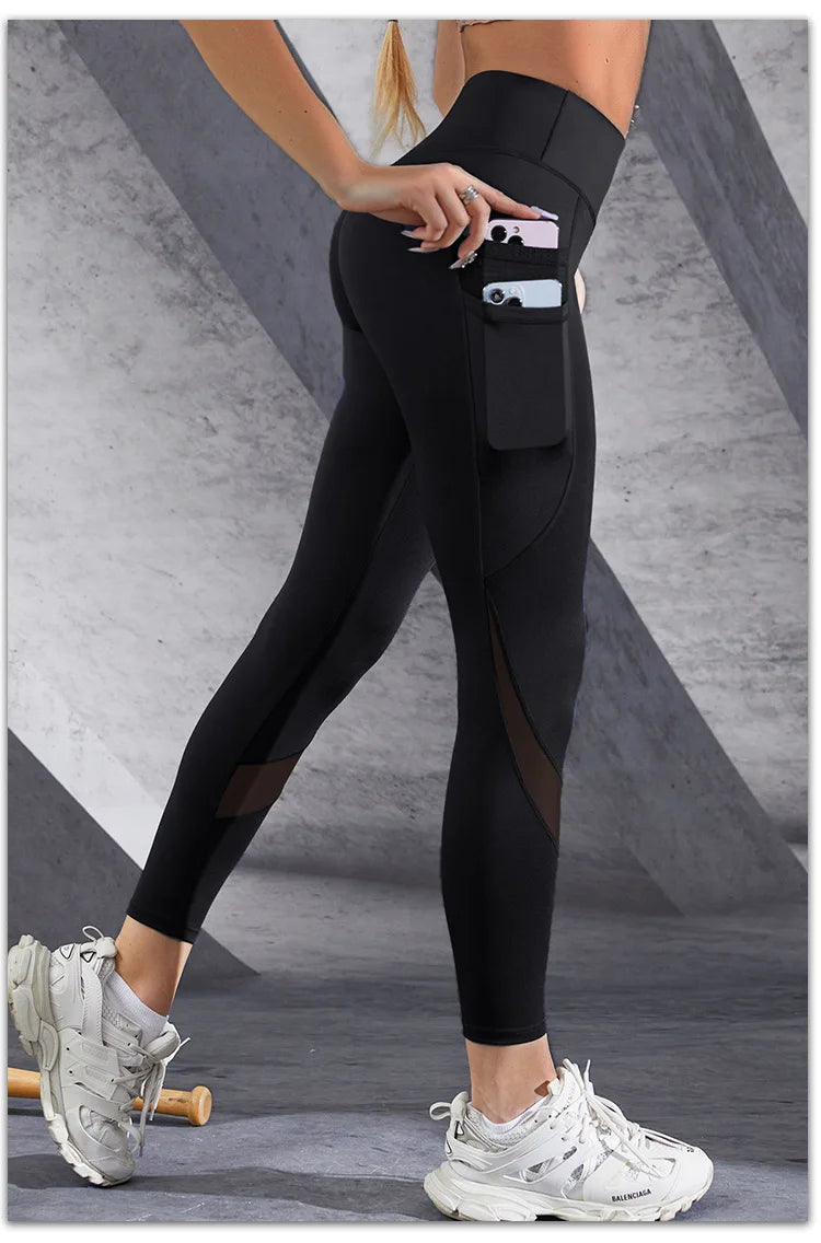 Leggings sin costuras 2024 con bolsillo para mujer, mallas suaves para entrenamiento, ropa deportiva, pantalones de yoga, cintura alta, ropa de gimnasio, leggings de spandex, novedad.