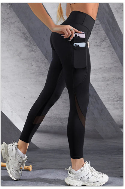 Leggings sin costuras 2024 con bolsillo para mujer, mallas suaves para entrenamiento, ropa deportiva, pantalones de yoga, cintura alta, ropa de gimnasio, leggings de spandex, novedad.