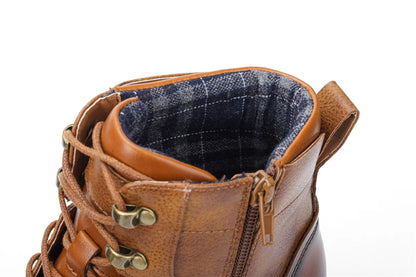 Botas retro para hombre, talla 7-13, moda 2023, cómodas botas de cuero para primavera.
