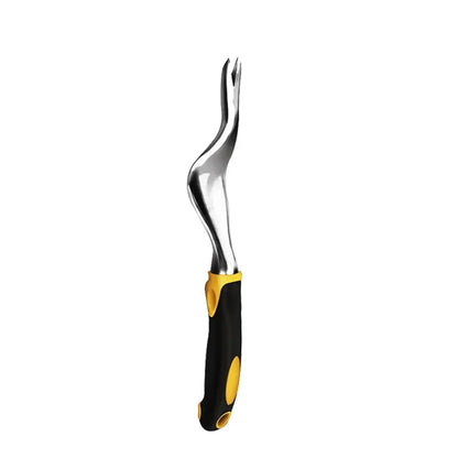 Paleta de mano para jardinería, rastrillo, cultivador y desmalezadora con mango ergonómico para trasplantar césped, tierras de cultivo y bonsái.