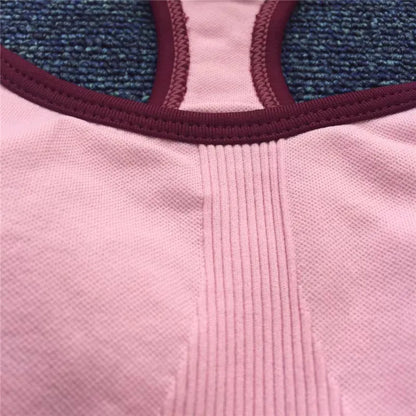 Conjuntos de ropa deportiva de media pieza sin costuras para mujer, conjuntos de gimnasio de manga larga, sujetador deportivo de yoga, leggings push up y mallas deportivas.