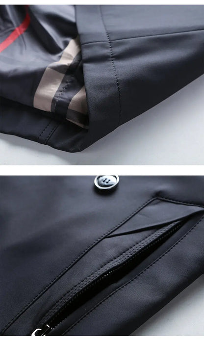 Spring Autumn Streetwear Fashion Trench Coat Men's Designer Overlong British Coats Man's Clothing With Epaulets Men's Jackets