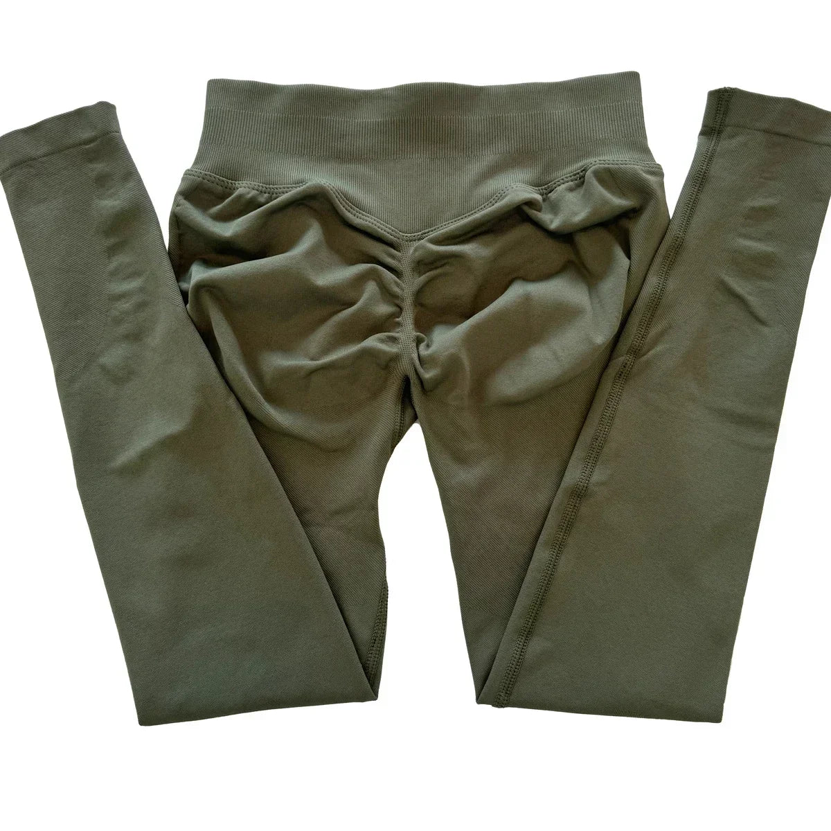 Leggings deportivas sin logo para mujer, efecto push-up, cintura baja, sin costuras, para gimnasio, yoga y entrenamiento.