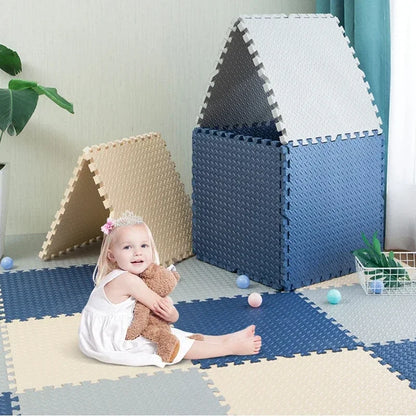 Alfombra deportiva entrelazada para niños, antideslizante, de espuma EVA, suave, para dormitorio de bebé