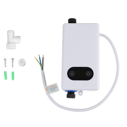 Calentador de agua eléctrico instantáneo con función de memoria, convertidor de frecuencia y temperatura constante. 220 V, 3400 W.