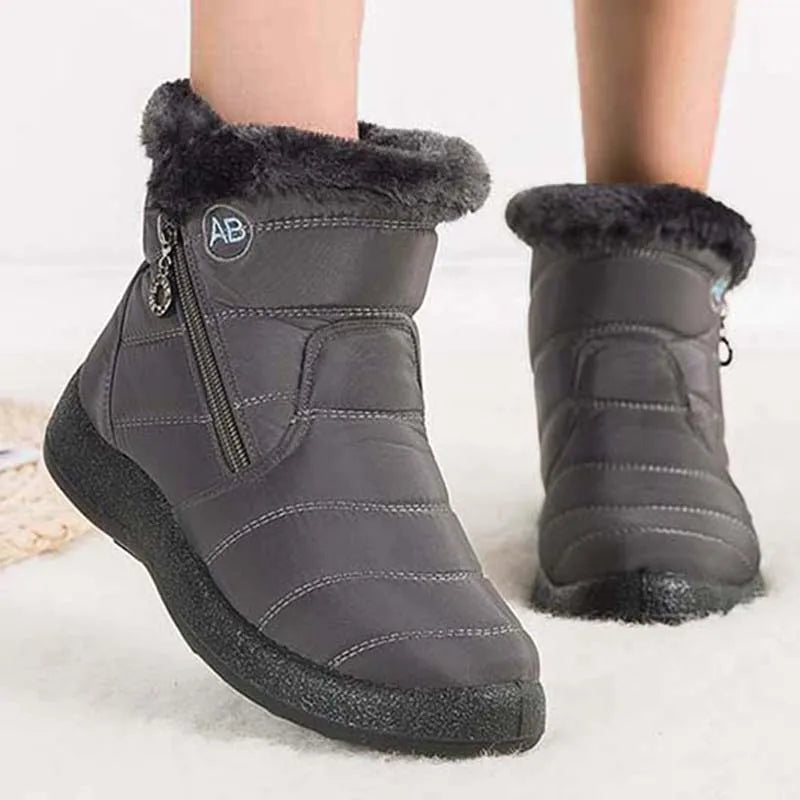 Botas de nieve para mujer, zapatos casuales para mujer, botines impermeables para mujer, botines ligeros de talla grande, botas de invierno para niñas