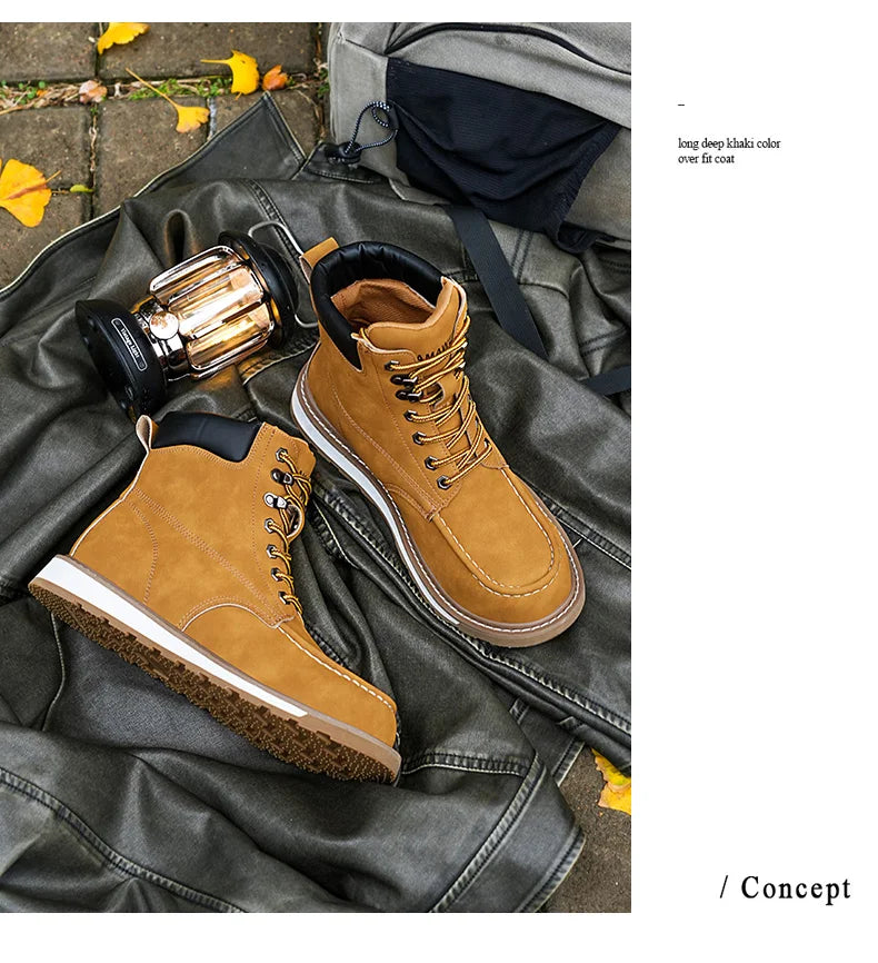 Calzado de seguridad para hombre, resistente a impactos, perforaciones y desgaste. Botas de trabajo antideslizantes de caña alta, ideales para exteriores, fábricas y trabajos de protección.