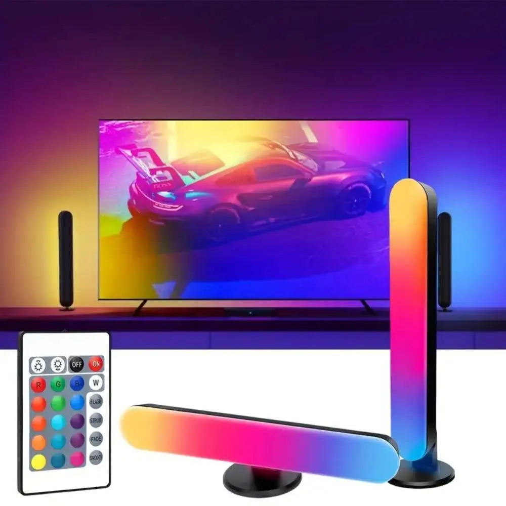 Barra de luz LED USB con cambio de color RGB, control remoto para TV, sinfonía, atmósfera, tiras de luz, música, ritmo, lámpara de captación ambiental, decoración