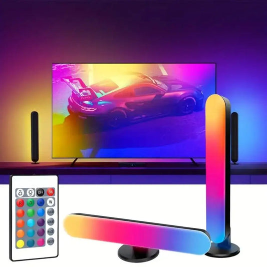 Barra de luz LED USB con cambio de color RGB, control remoto para TV, sinfonía, atmósfera, tiras de luz, música, ritmo, lámpara de captación ambiental, decoración
