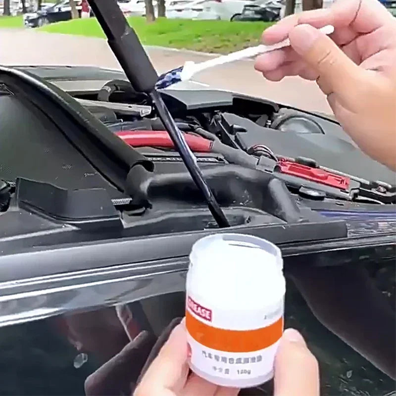 Grasa de mantenimiento específica para automóviles, lubricante para techo corredizo de puertas, mantenimiento de correderas de bisagras, atascos de rieles, aceite blanco con ruido anormal