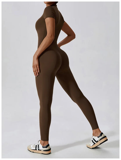 Conjunto de yoga de verano para mujer, ropa deportiva para entrenamiento, mono de gimnasio, mono deportivo siamés para mujer