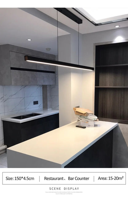 Lámpara de araña para comedor, lámpara nórdica moderna para mesa de comedor, lámpara de bar, luces para restaurante, luces de cocina, lámparas LED de tira para oficina.