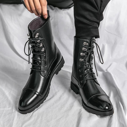 Botas de hombre estilo americano 2024 Marca de moda Botines cómodos para hombre