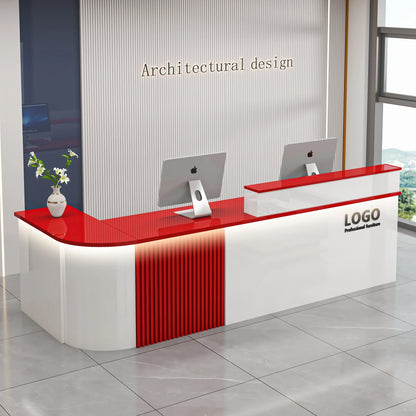 Mostrador de bar de oficina profesional, diseño de belleza de lujo simple, mostrador de recepción, salón moderno, Bancone Bar Lusso, muebles comerciales