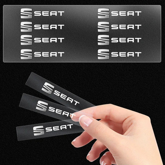 Pegatinas de metal 3D para decoración interior de coche, insignias, calcomanías de estilo para Seat Cupra, León 5F, Ibiza 6L, 6J, León 1P, cojín