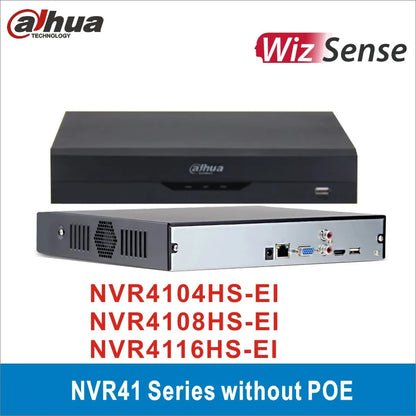 Grabador de vídeo en red WizSense con IA para cámaras CCTV, Dahua NVR4104HS-EI (4 canales), NVR4108HS-EI (8 canales), NVR4116HS-EI (16 canales), 1U, 1 HDD.
