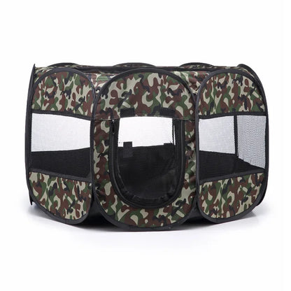 Tienda de campaña portátil y plegable para mascotas, fácil de usar, cerca octogonal, refugio para cachorros, fácil de usar, jaulas grandes para perros y gatos.