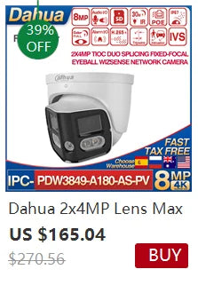 Cámara IP Hikvision ColorVu Smart Hybrid Light DS-2CD1383G2-LIU 4K 8MP con doble luz blanca y micrófono integrado.