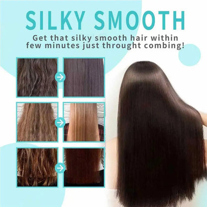 Crema de queratina para alisar el cabello (60 ml), tratamiento profesional para cabello dañado, alisado más rápido, cuidado del cabello rizado, crema correctora con proteínas.