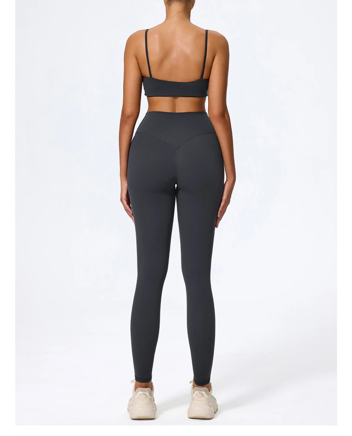 Ctenkevet - Conjunto deportivo de 2 piezas sin mangas para mujer, de verano, para gimnasio, yoga, de cintura alta, transpirable, mallas deportivas para mujer