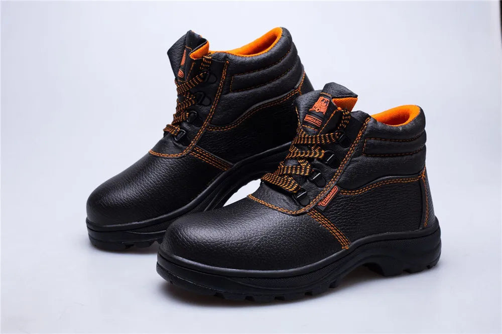 Calzado de trabajo, zapatos de protección, botas de seguridad impermeables para hombre, para construcción, antiperforación y antigolpes.